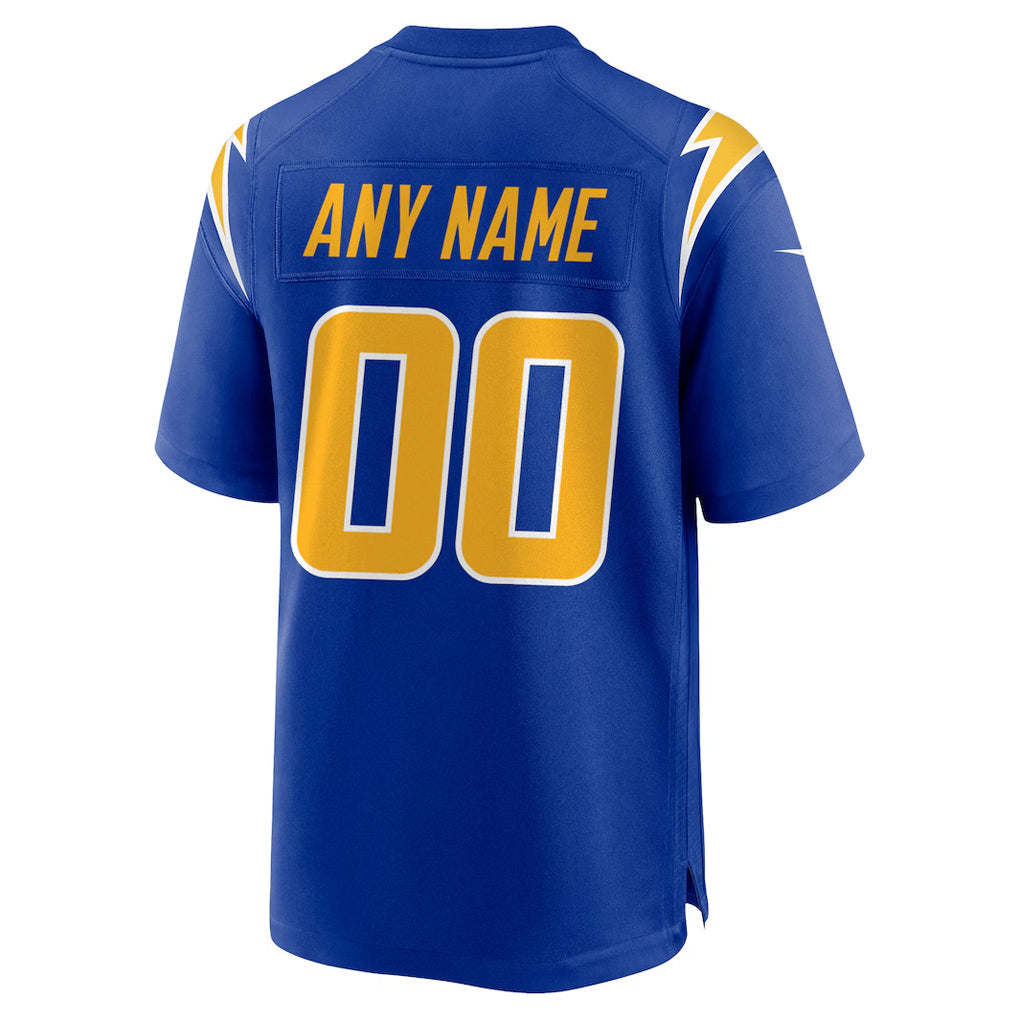 Tlead Custom LA.Chargers Royal Alternate Home Game Stitched Jerseys