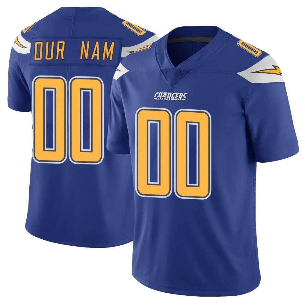 Tlead Custom LA.Chargers Royal Limited Color Rush Vapor Untouchable Home Game Any Name & Numbers Stitched Jerseys