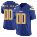 Tlead Custom LA.Chargers Royal Limited Color Rush Vapor Untouchable Home Game Any Name & Numbers Stitched Jerseys