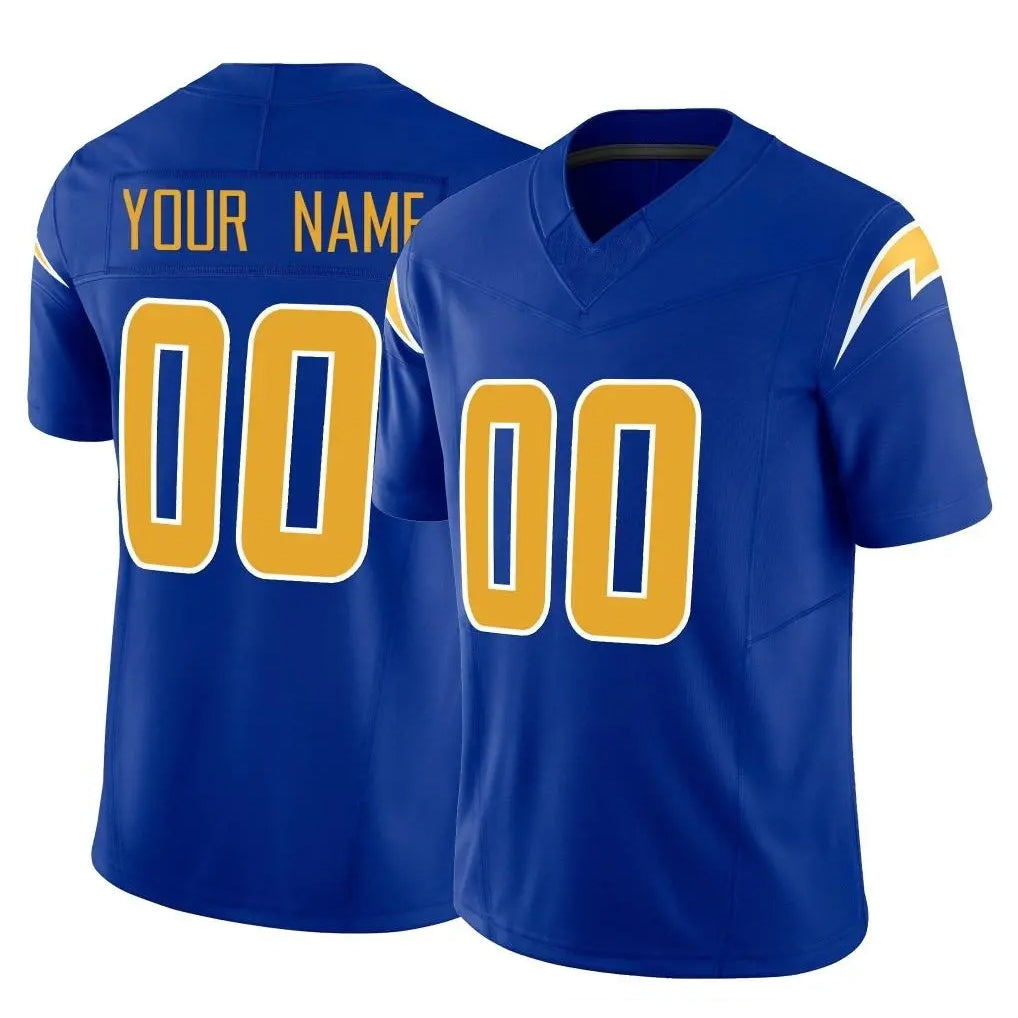 Tlead Custom LA.Chargers Royal Limited Vapor F.U.S.E. Home Game Any Name & Numbers Stitched Jerseys