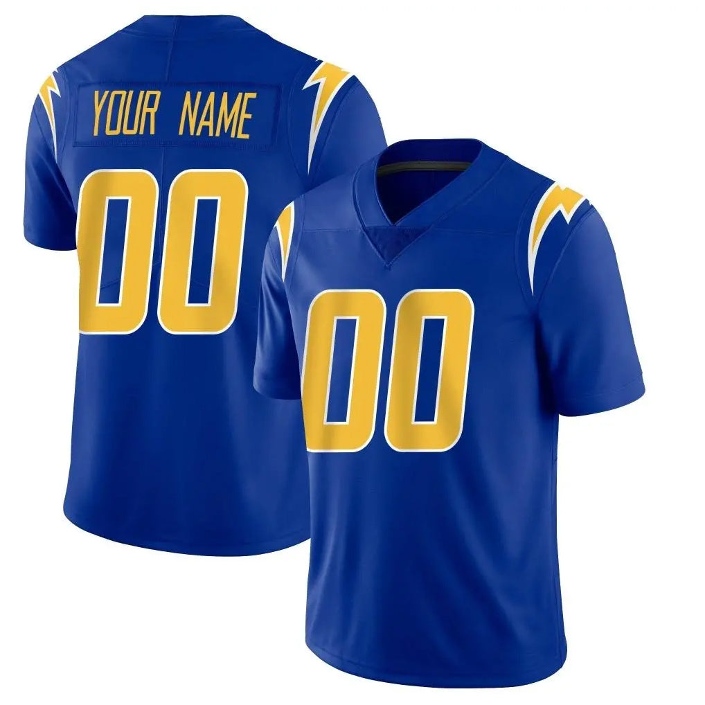 Tlead Custom LA.Chargers Royal Limited Vapor Home Game Any Name & Numbers Stitched Jerseys