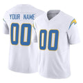 Tlead Custom LA.Chargers White Limited Vapor F.U.S.E. Home Game Any Name & Numbers Stitched Jerseys