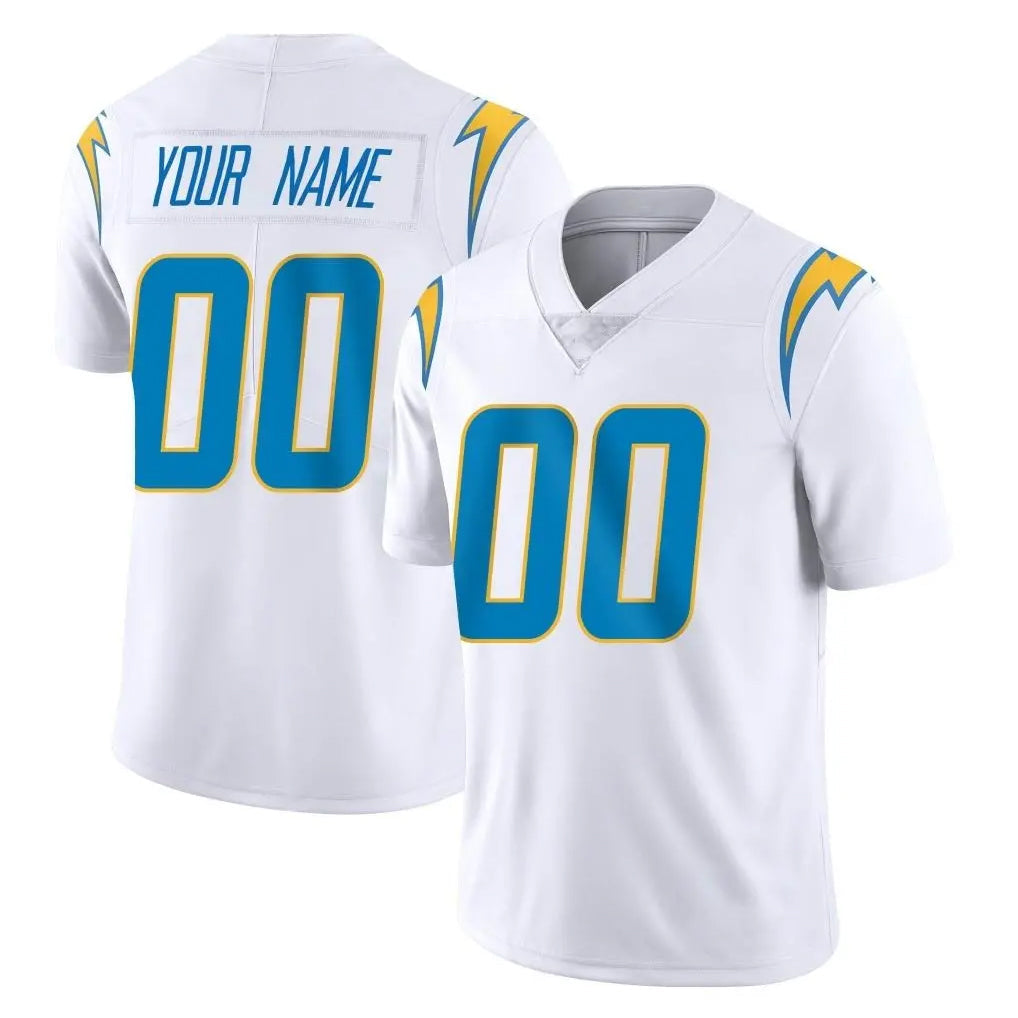 Tlead Custom LA.Chargers White Limited Vapor Untouchable Home Game Any Name & Numbers Stitched Jerseys