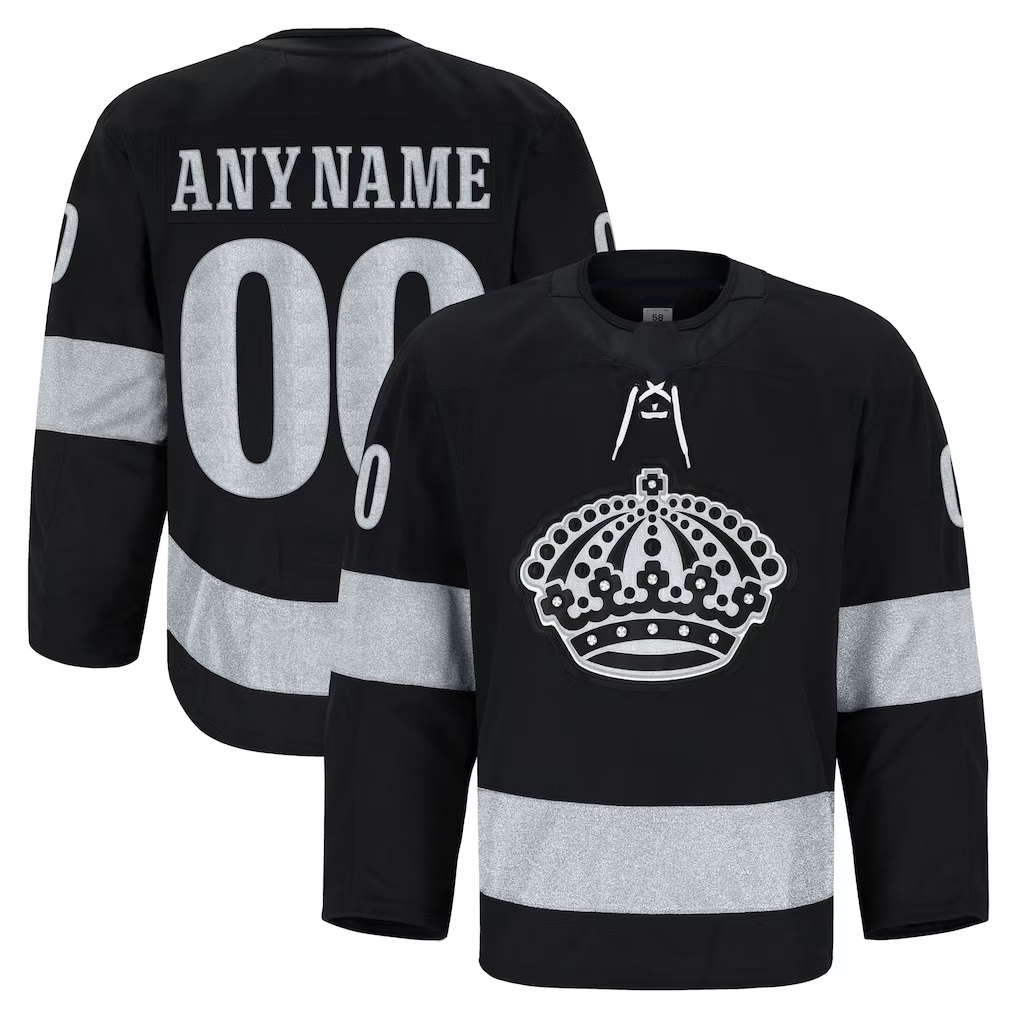 Tlead Custom LA.Kings Black Alternate Authentic Pro Jerseys