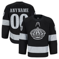 Tlead Custom LA.Kings Black Alternate Authentic Pro Jerseys