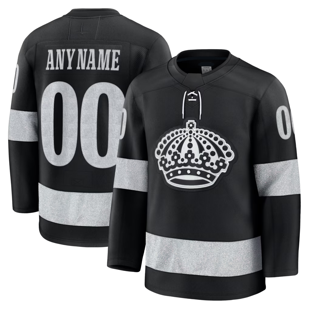 Tlead Custom LA.Kings Black Alternate Premium Jerseys