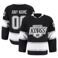 Tlead Custom LA.Kings Black Home Authentic Pro Jerseys