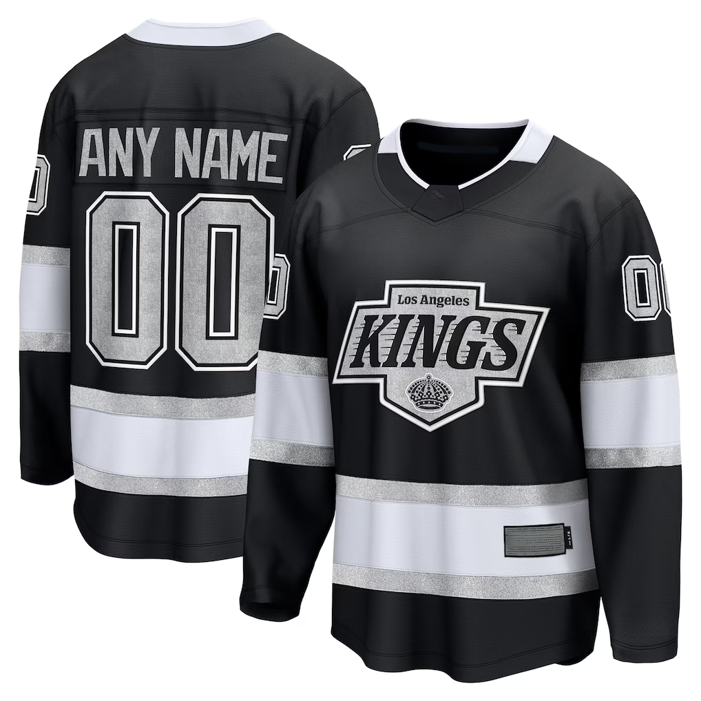 Tlead Custom LA.Kings Black Home Breakaway Jerseys