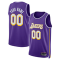 Tlead Custom LA.Lakers Purple Swingman Stitched Jerseys - Statement Edition