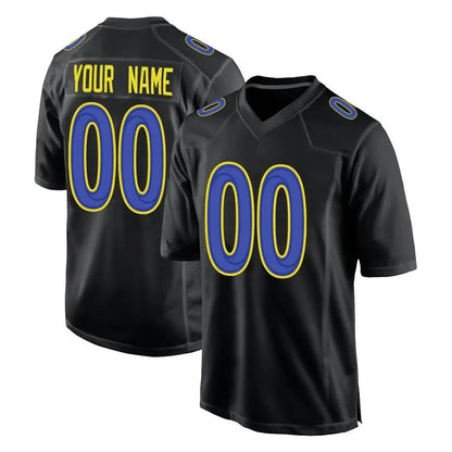 Tlead Custom LA.Rams Black Fashion Limited Home Game Any Name & Numbers Stitched Jerseys