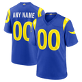 Tlead Custom LA.Rams Royal Game Stitched Jerseys