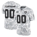Tlead Custom LV.Raiders Arctic Camo Salute To Service Limited Game Any Name & Numbers Stitched Jerseys