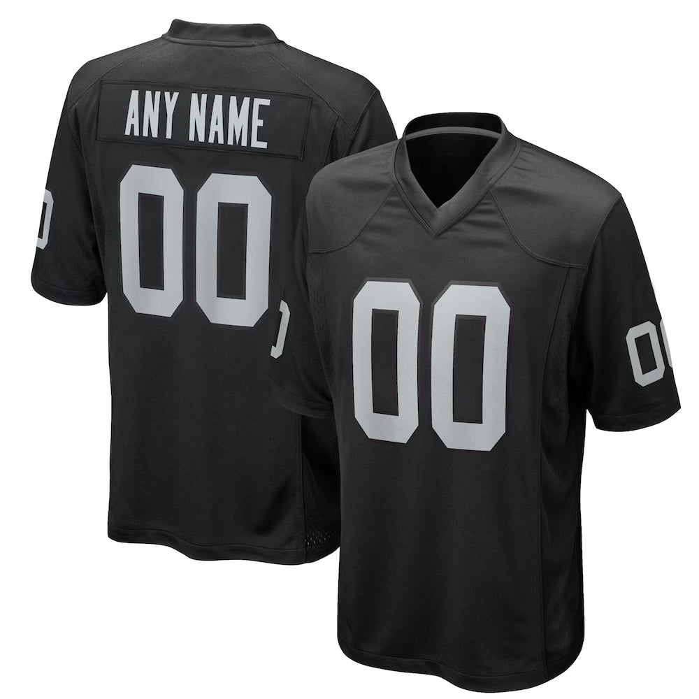 Tlead Custom LV.Raiders Black Home Game Stitched Jerseys