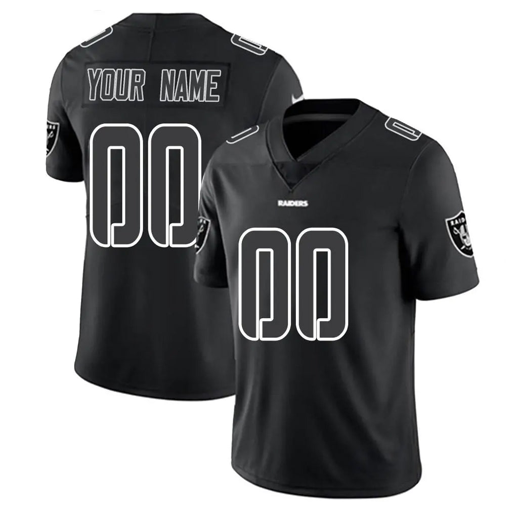 Tlead Custom LV.Raiders Black Limited Black Impact Home Game Any Name & Numbers Stitched Jerseys