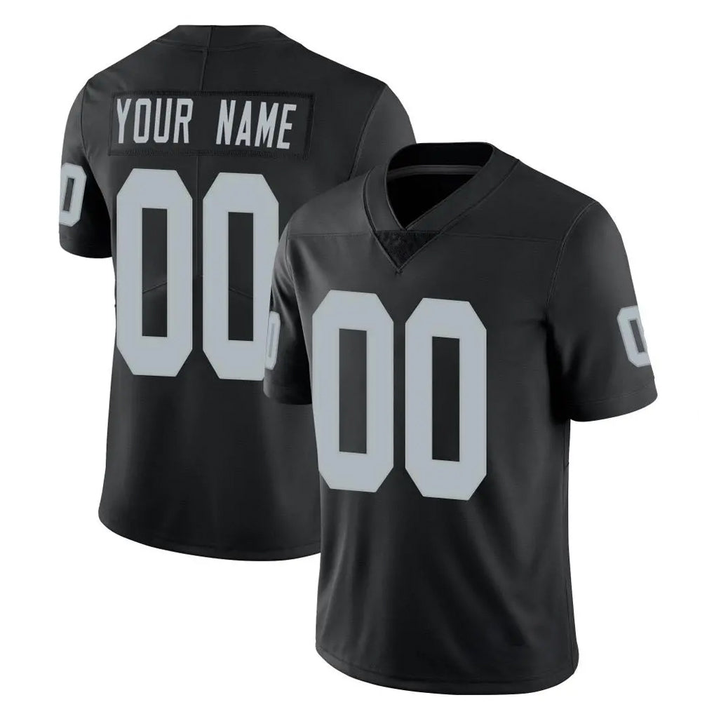 Tlead Custom LV.Raiders Black Limited Vapor Untouchable Home Game Any Name & Numbers Stitched Jerseys