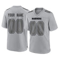 Tlead Custom LV.Raiders Gray Atmosphere Fashion Limited Game Any Name & Numbers Stitched Jerseys