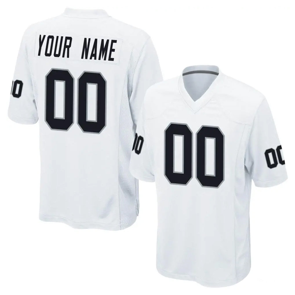 Tlead Custom LV.Raiders White Home Game Any Name & Numbers Stitched Jerseys