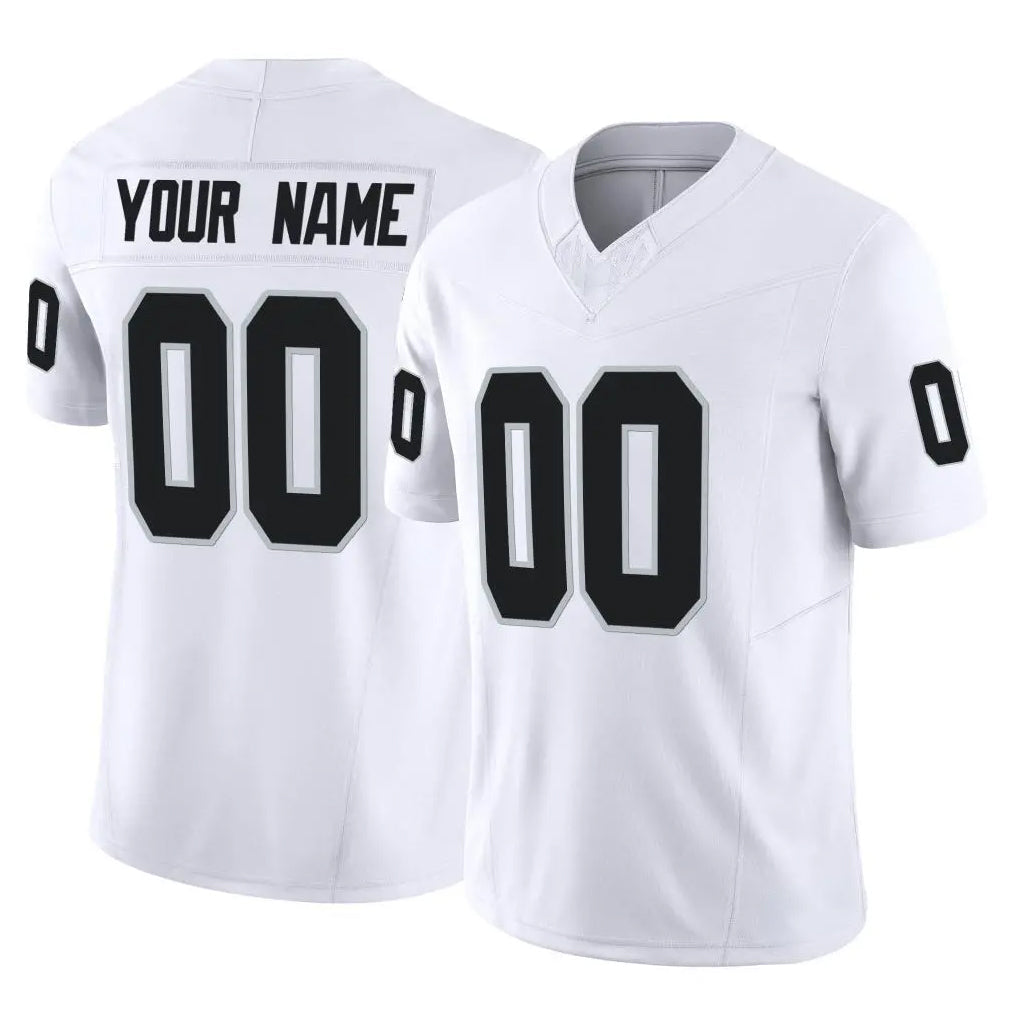 Tlead Custom LV.Raiders White Limited Vapor F.U.S.E. Home Game Any Name & Numbers Stitched Jerseys