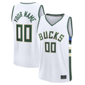 Tlead Custom M.Bucks White Fast Break Jerseys - Association Edition