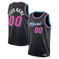 Tlead Custom M.Heat Black 202526 City Edition Swingman Jerseys