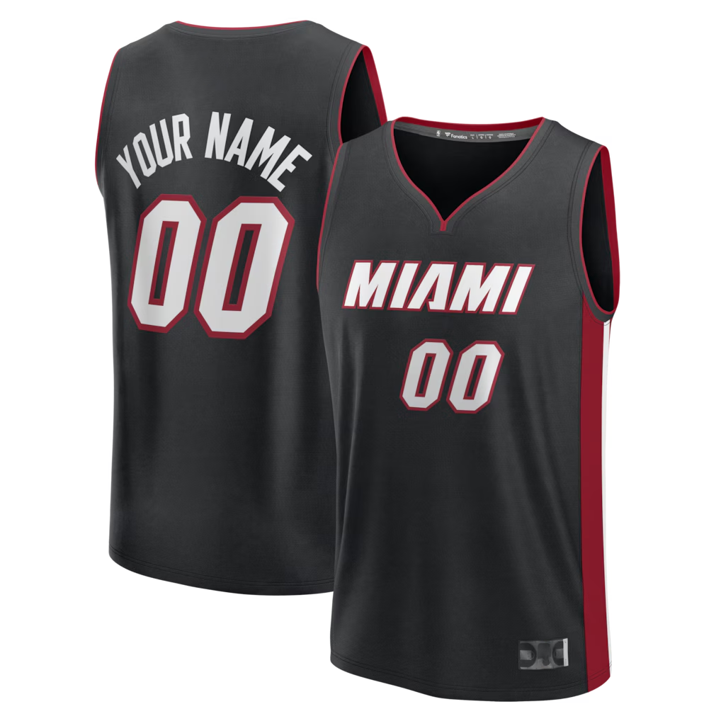 Tlead Custom M.Heat Black Fast Break Jerseys - Icon Edition