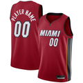 Tlead Custom M.Heat Jordan Brand Red Swingman Jerseys - Statement Edition