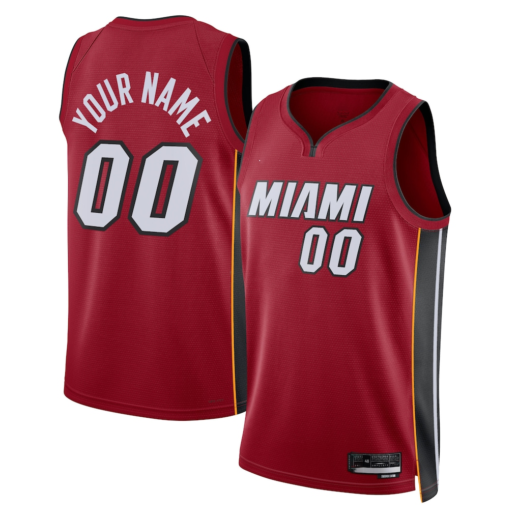 Tlead Custom M.Heat Red 202223 Swingman Jerseys - Statement Edition