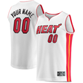 Tlead Custom M.Heat White Fast Break Replica Jerseys - Association Edition