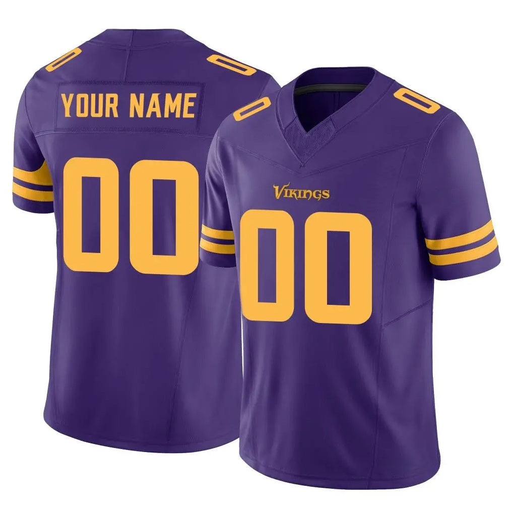 Tlead Custom MN.Vikings Purple Limited Alternate Vapor F.U.S.E. Home Game Any Name & Numbers Stitched Jerseys