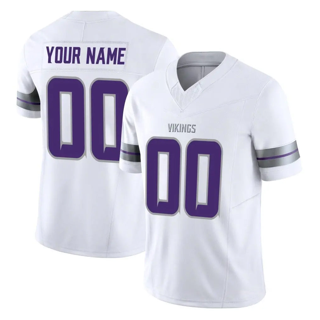 Tlead Custom MN.Vikings White Limited Alternate Vapor F.U.S.E. Home Game Any Name & Numbers Stitched Jerseys