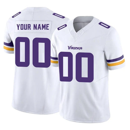 Tlead Custom MN.Vikings White Limited Vapor F.U.S.E. Home Game Any Name & Numbers Stitched Jerseys
