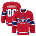 Tlead Custom Montreal Canadiens Red Home Authentic Pro Jerseys
