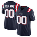 Tlead Custom NE.Patriots Navy Limited Vapor F.U.S.E. Home Game Any Name & Numbers Stitched Jerseys