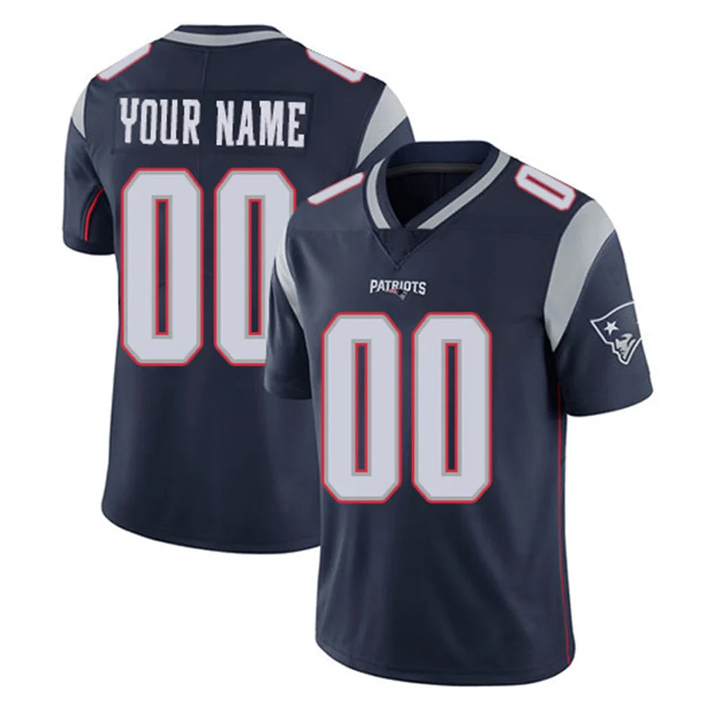Tlead Custom NE.Patriots Navy Limited Vapor Home Game Any Name & Numbers Stitched Jerseys