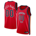 Tlead Custom NO.Pelicans Jordan Brand Red Swingman Stitched Jerseys- Statement Edition