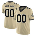 Tlead Custom NO.Saints Gold Limited Vapor F.U.S.E. Home Game Any Name & Numbers Stitched Jerseys