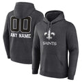 Tlead Custom NO.Saints Gray Pullover Hoodies Limited Any Name & Numbers  Stitched Jerseys