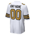 Tlead Custom NO.Saints White Alternate Game Stitched Jerseys