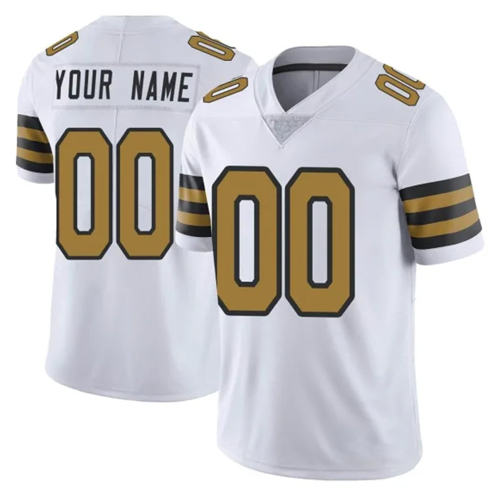 Tlead Custom NO.Saints White Limited Color Rush Home Game Any Name & Numbers Stitched Jerseys
