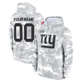 Tlead Custom NY.Giants Arctic Camo Salute to Service Pullover Hoodies Limited Game Any Name & Numbers Stitched Jerseys