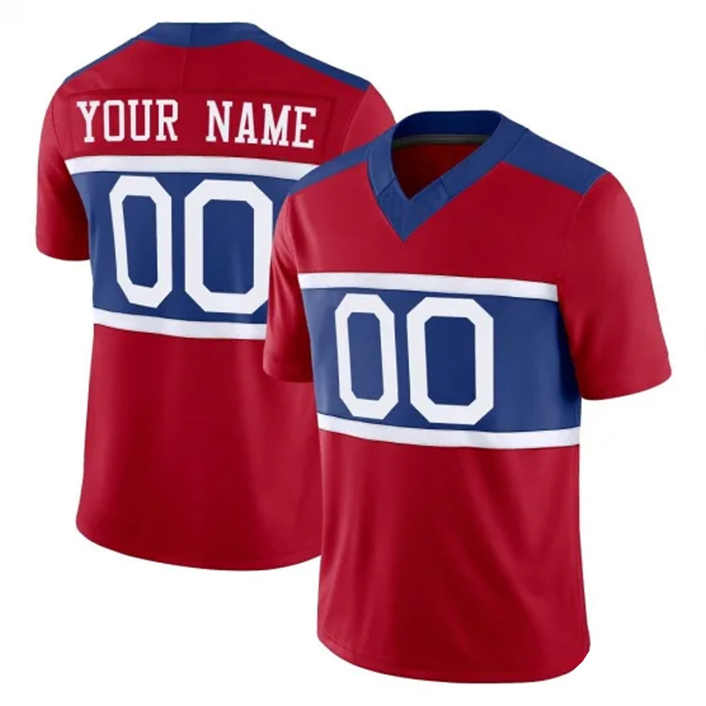 Tlead Custom NY.Giants Red Century Vapor F.U.S.E. Home Game Any Name & Numbers Stitched Jerseys
