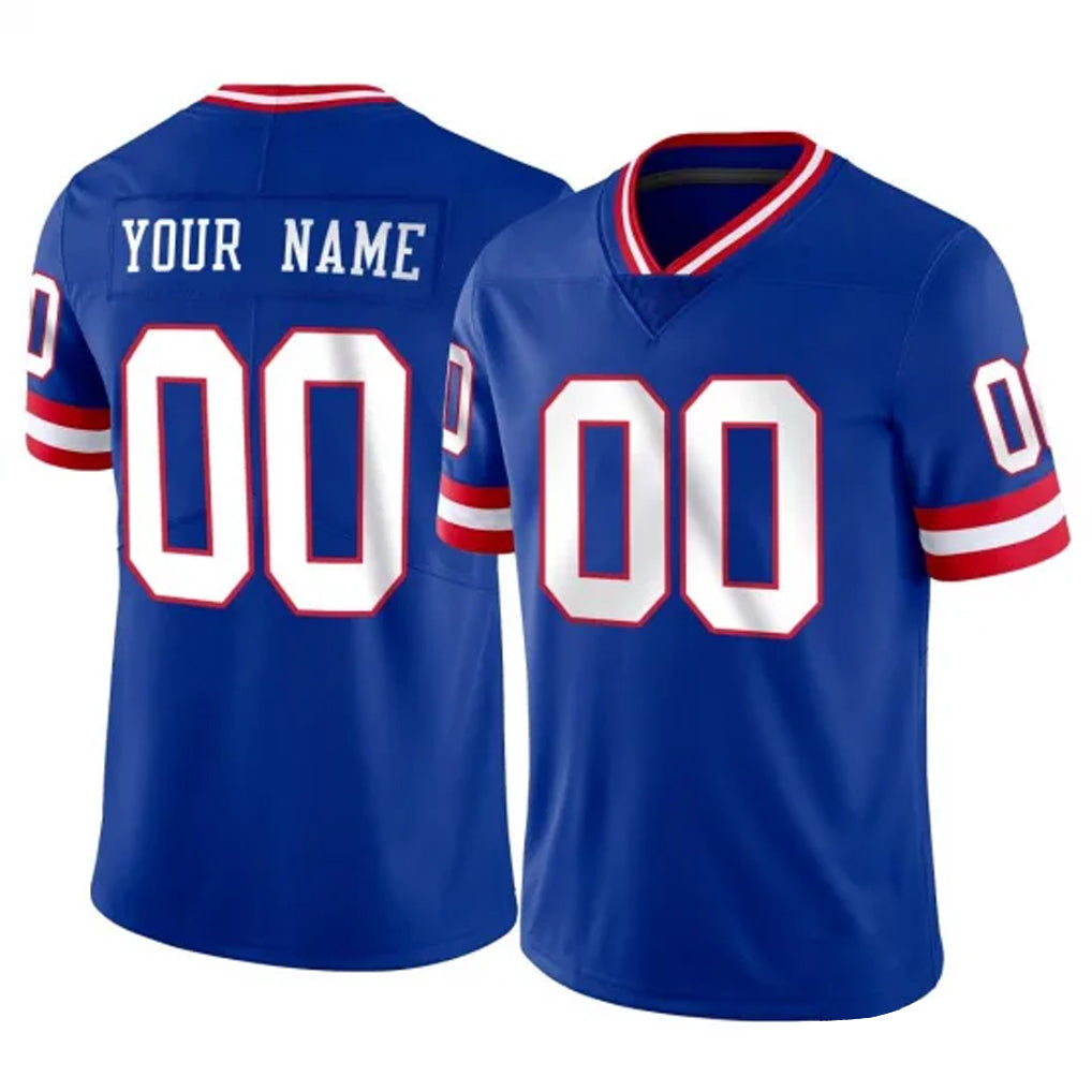 Tlead Custom NY.Giants Royal Classic Vapor Home Game Any Name & Numbers Stitched Jerseys