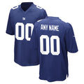 Tlead Custom NY.Giants Royal Home Game Any Name & Numbers Stitched Jerseys