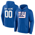 Tlead Custom NY.Giants Royal Pullover Hoodies Limited Game Any Name & Numbers Stitched Jerseys