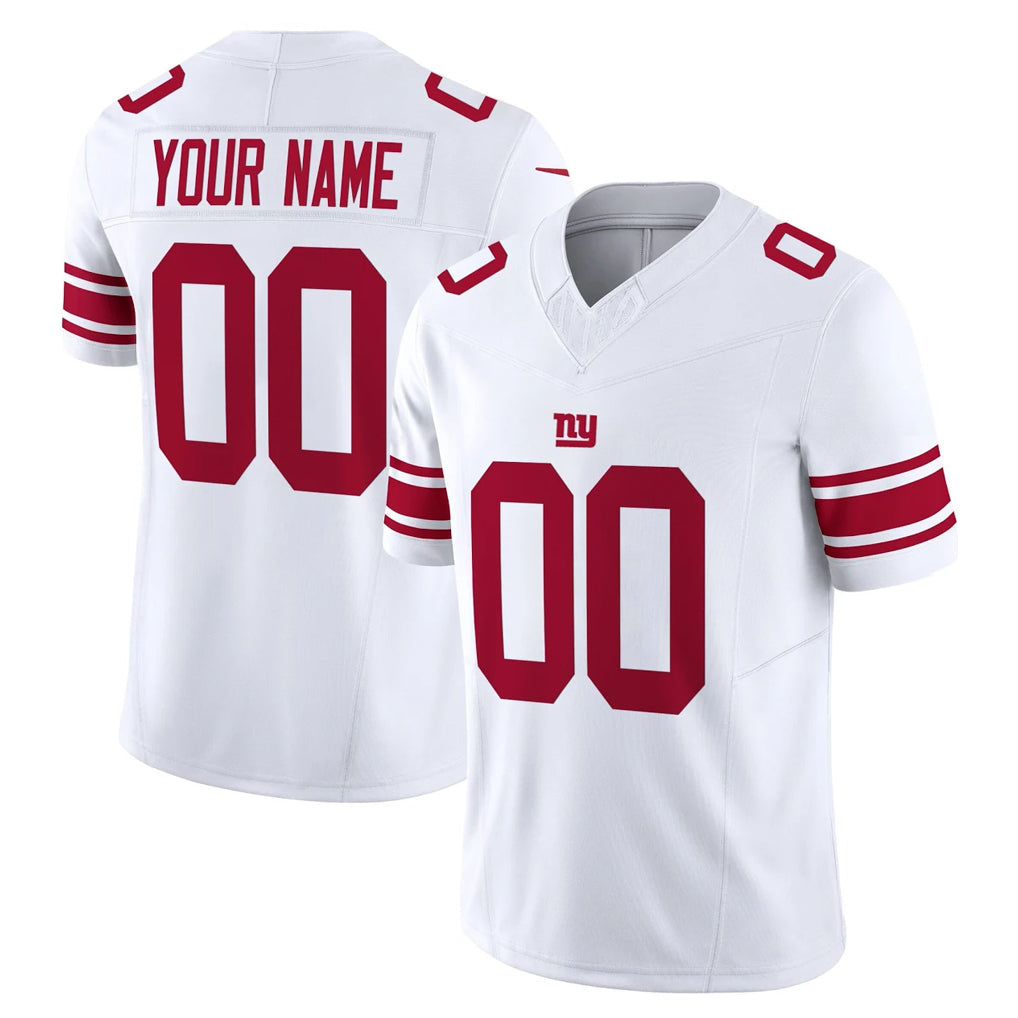 Tlead Custom NY.Giants White Limited Vapor F.U.S.E. Home Game Any Name & Numbers Stitched Jerseys