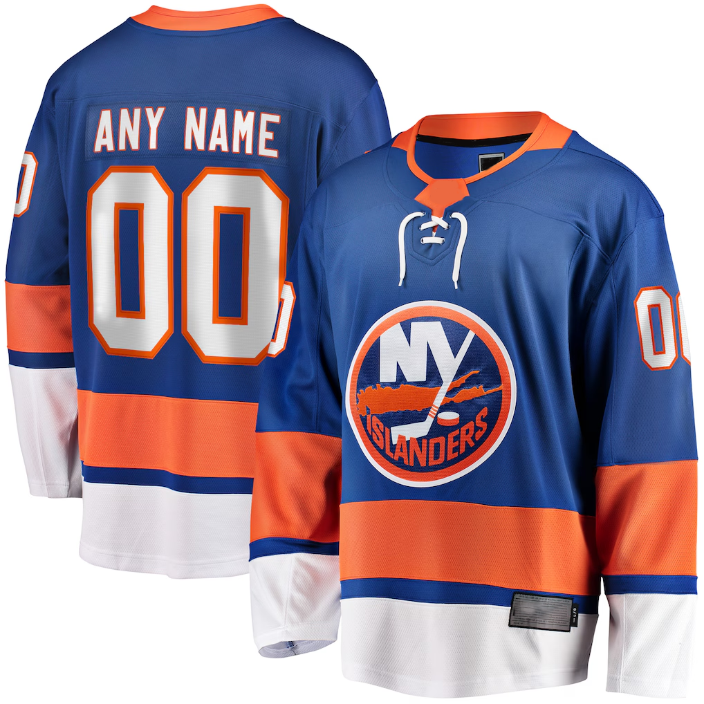 Tlead Custom NY.Islanders Blue Breakaway Jerseys