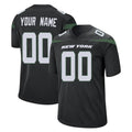 Tlead Custom NY.Jets Black Home Game Any Name & Numbers Stitched Jerseys