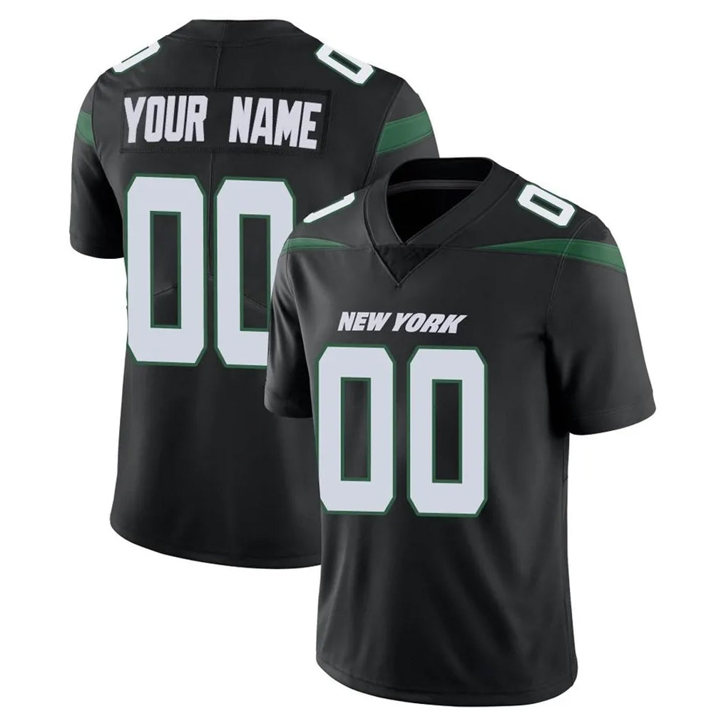 Tlead Custom NY.Jets Black Limited Vapor Home Game Any Name & Numbers Stitched Jerseys