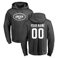 Tlead Custom NY.Jets Gray Pullover Hoodies Limited Game Any Name & Numbers Stitched Jerseys