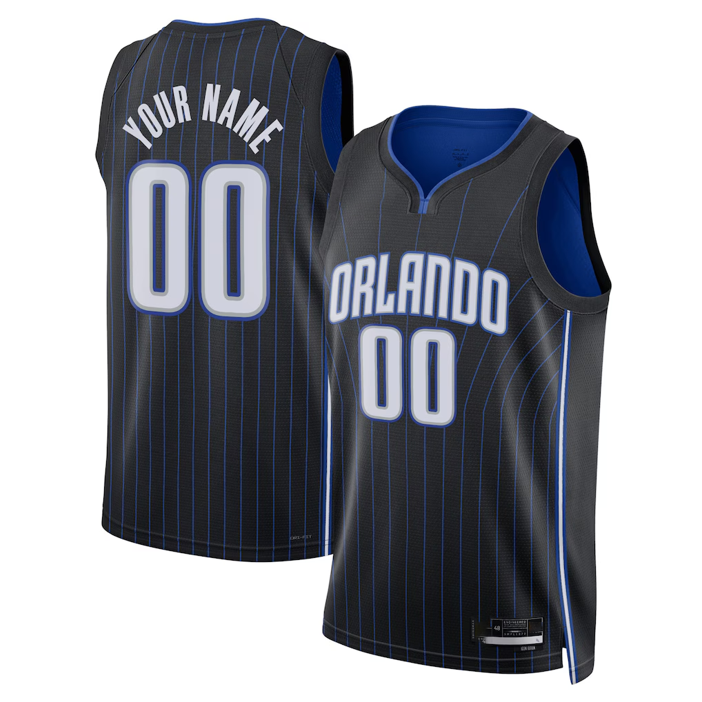 Tlead Custom O.Magic Black Swingman Jerseys - Icon Edition